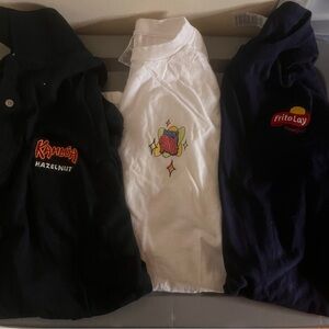 3 vintage food & drink promo shirt bundle corn nuts hazelnut lq frito lay b3 lg